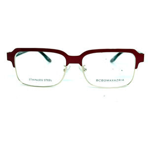 BCBGMAXAZR IA Vangeline Red Eyeglasses Frames‎ Half Rim Red H20725